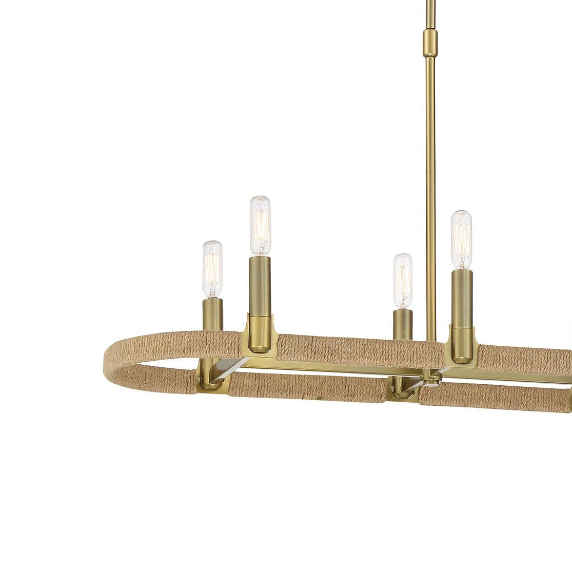 Windward Passage 8-Light Linear Pendant Light in Detail.