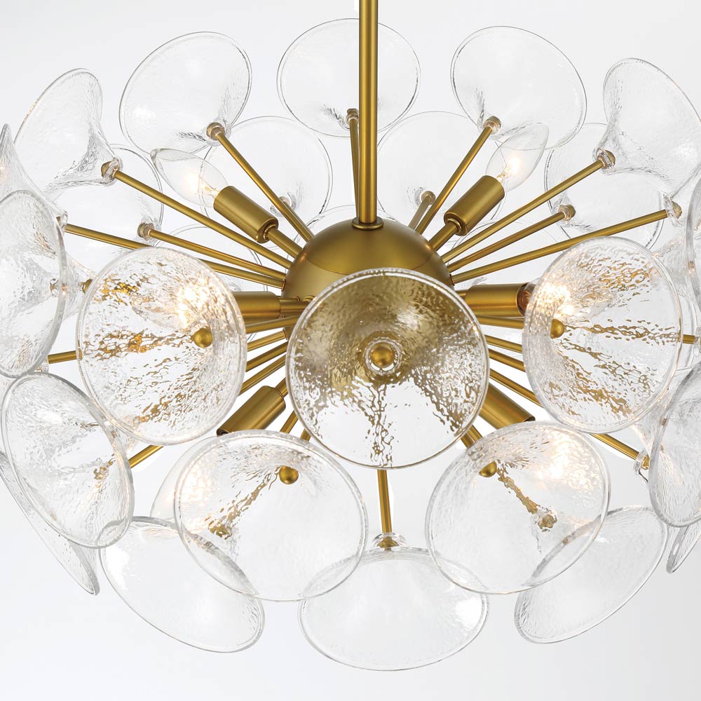 Winter Chandelier in Detail.