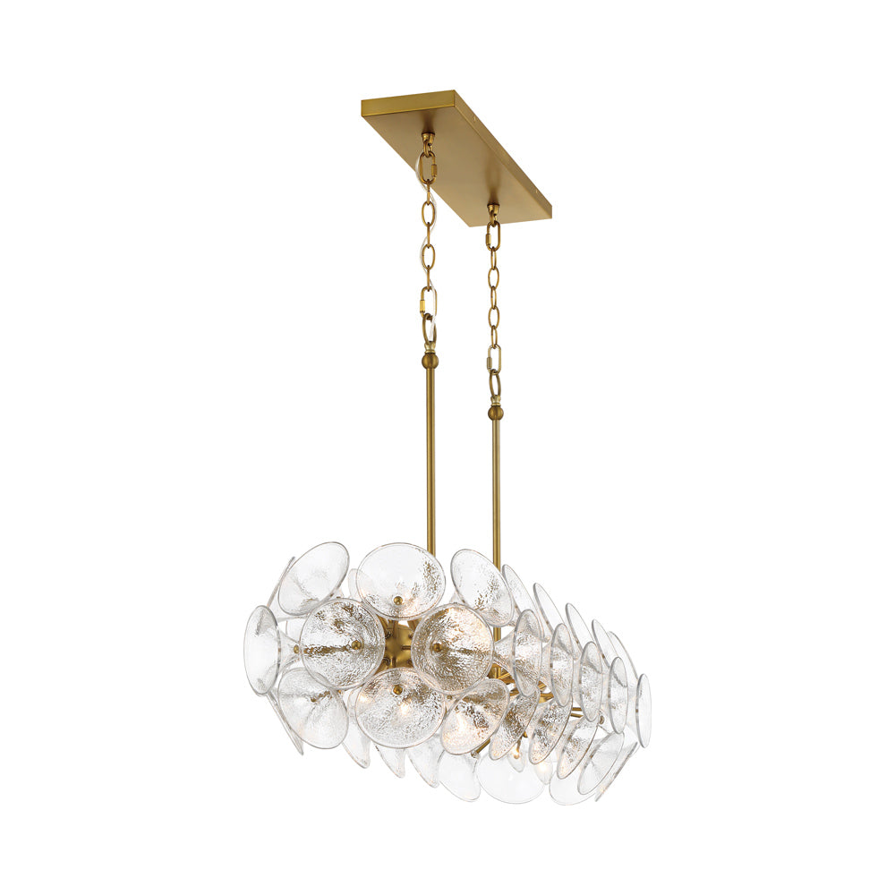 Winter Linear Pendant Light in Detail.