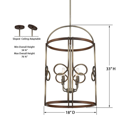 Yorkville Pendant Light - line drawing.