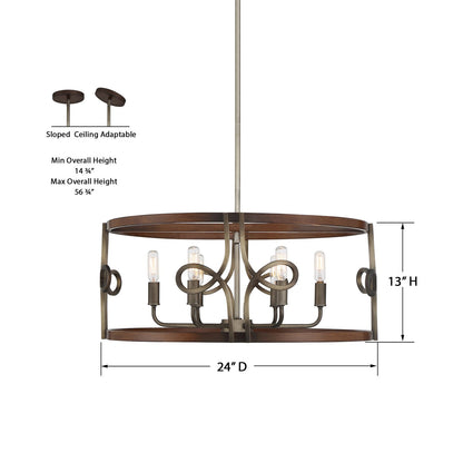 Yorkville Pendant Light - line drawing.