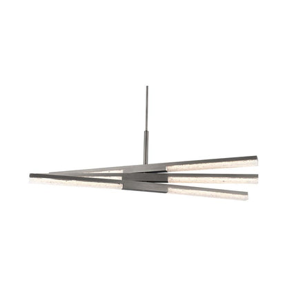 Minx Linear LED Pendant Light in 6-Light/Antique Nickel.