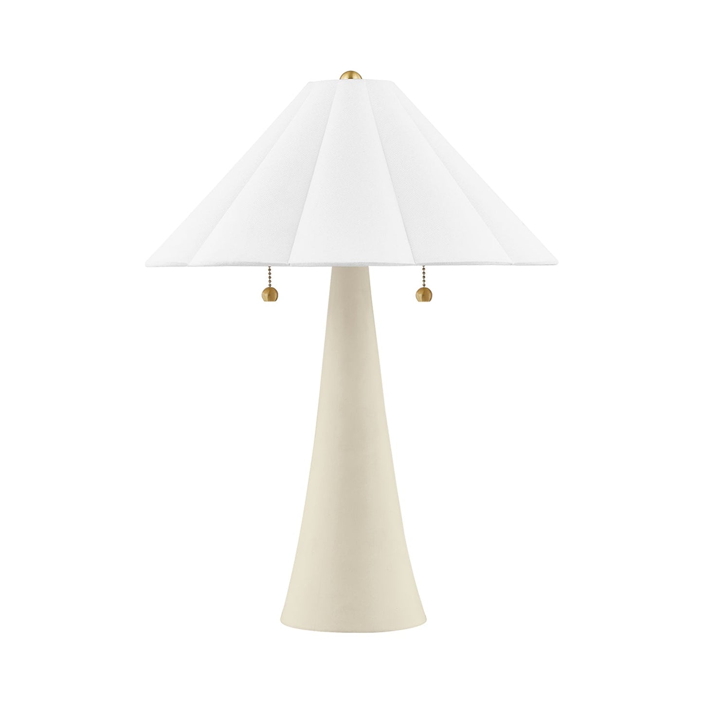 Alana Table Lamp in White Linen.