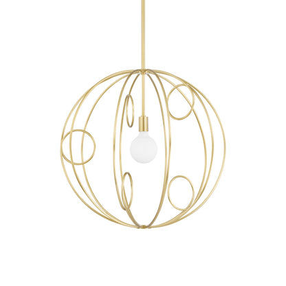 Alanis Pendant Light in Aged Brass (Medium).