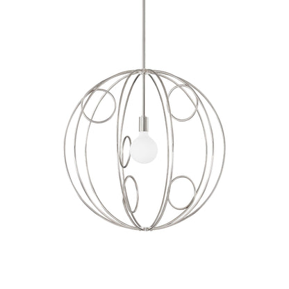 Alanis Pendant Light in Polished Nickel (Medium).