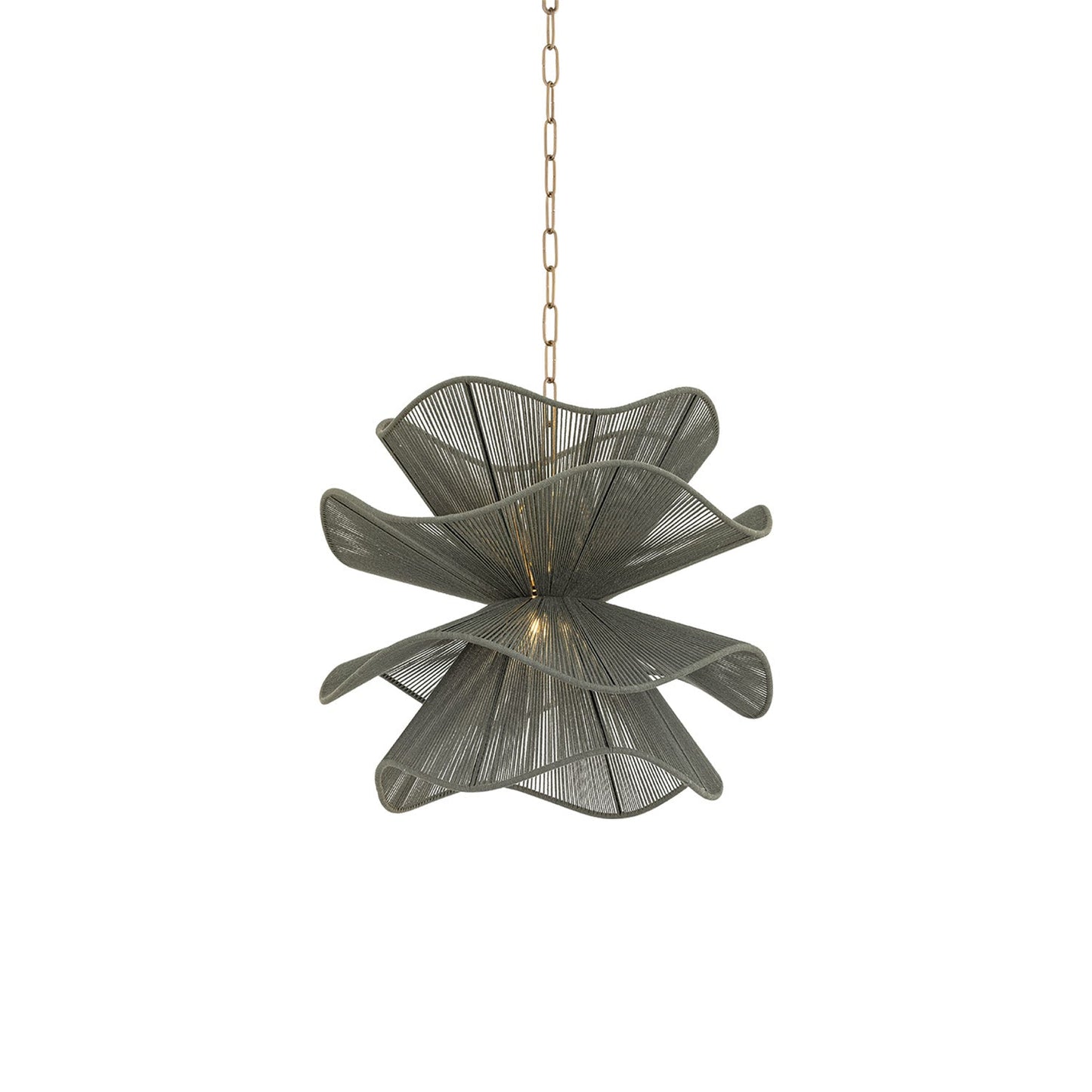 Amanda Chandelier in Patina Brass (19.5-Inch).