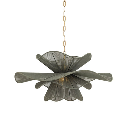 Amanda Chandelier in Patina Brass (34-Inch).