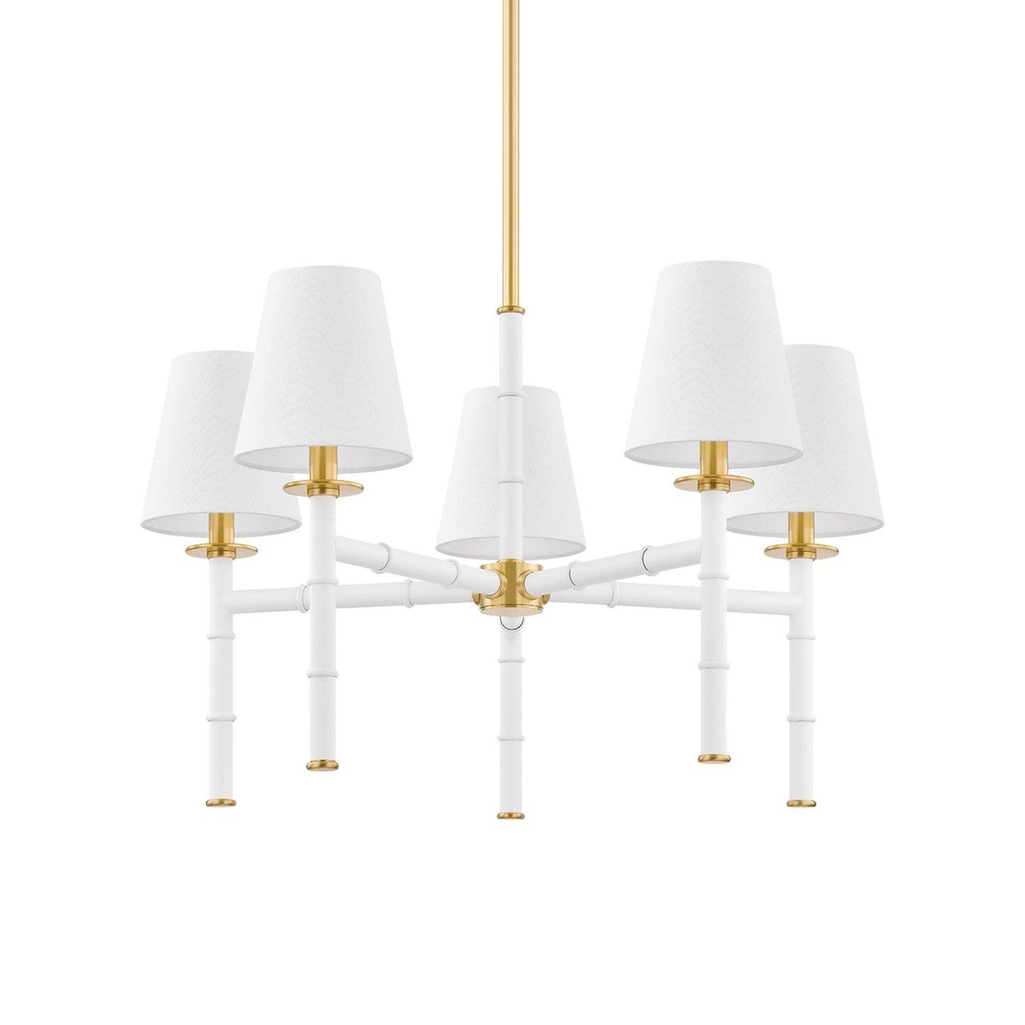 Banyan Chandelier in White.