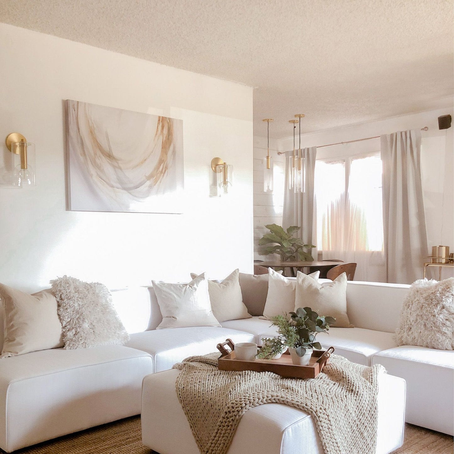 Belinda Pendant Light in living room.