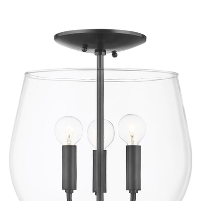 Bobbi Semi Flush Mount Ceiling Light in Detail.