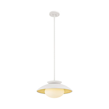 Cadence Pendant Light in White (14.25-Inch).