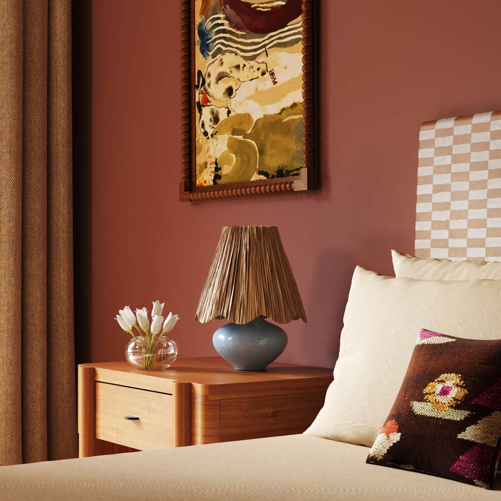 Cailyn Table Lamp in bedroom.