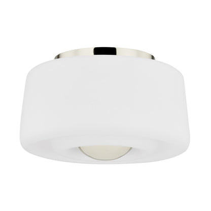 Ciela Flush Mount Ceiling Light in Polished Nickel.