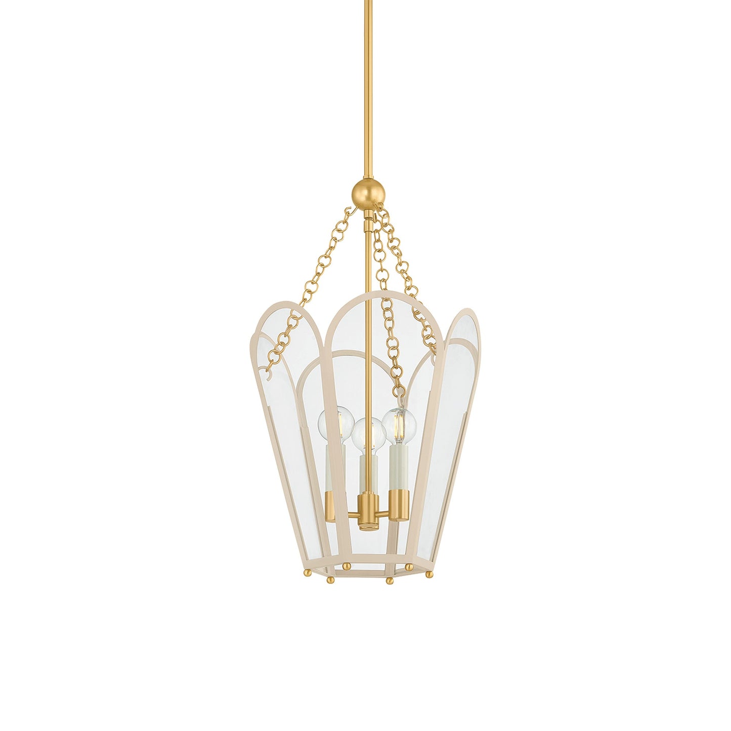 Clarisse Pendant Light in Soft Bisque (3-Light).