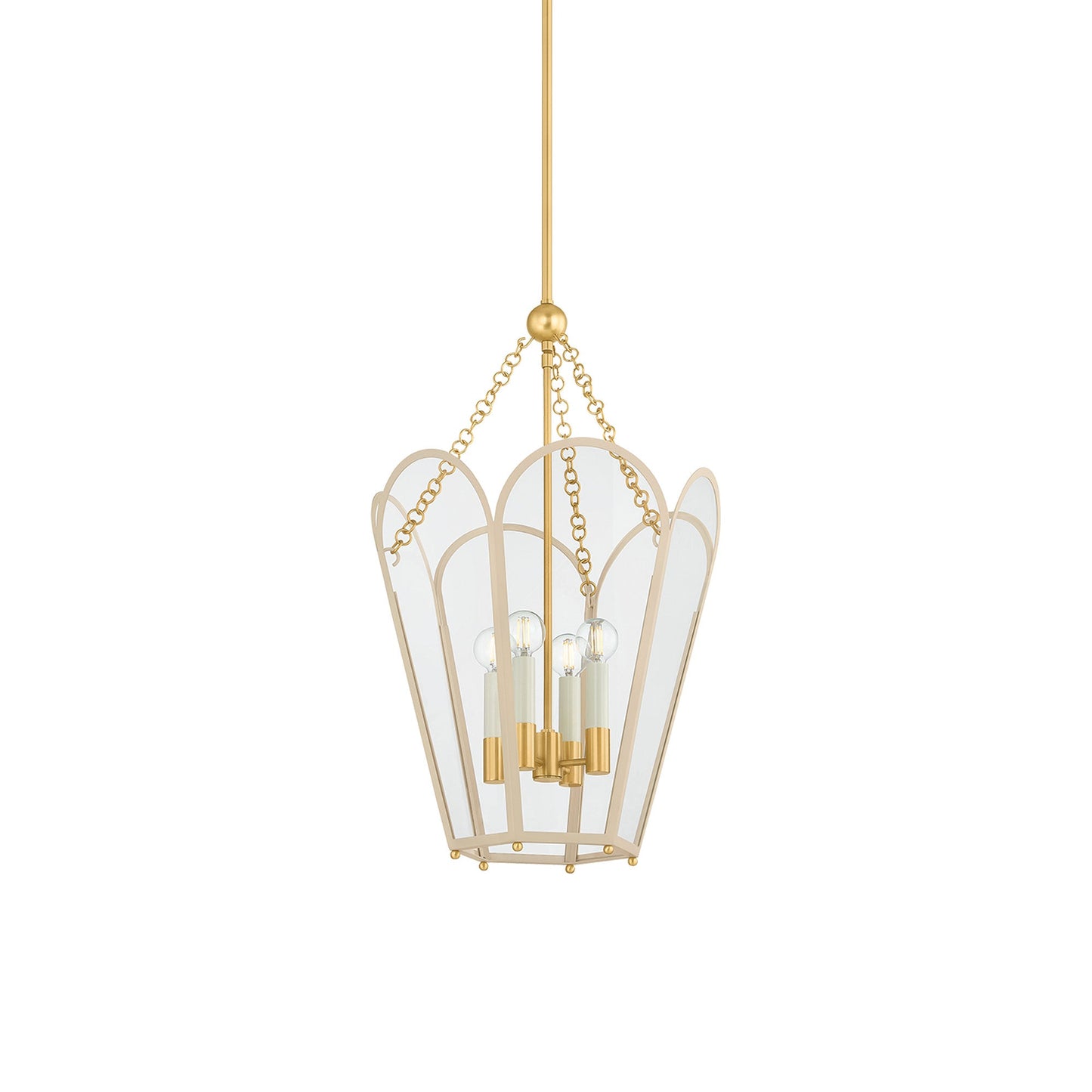 Clarisse Pendant Light in Soft Bisque (4-Light).