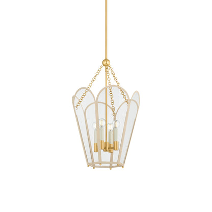 Clarisse Pendant Light in Soft Bisque (4-Light).