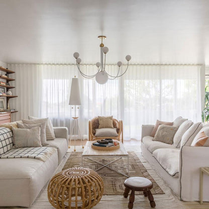 Coco Chandelier in living room.