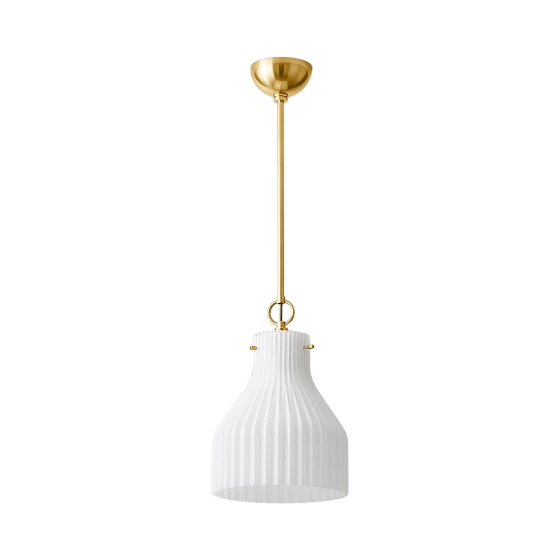 Corinthia Pendant Light in Aged Brass (Small).