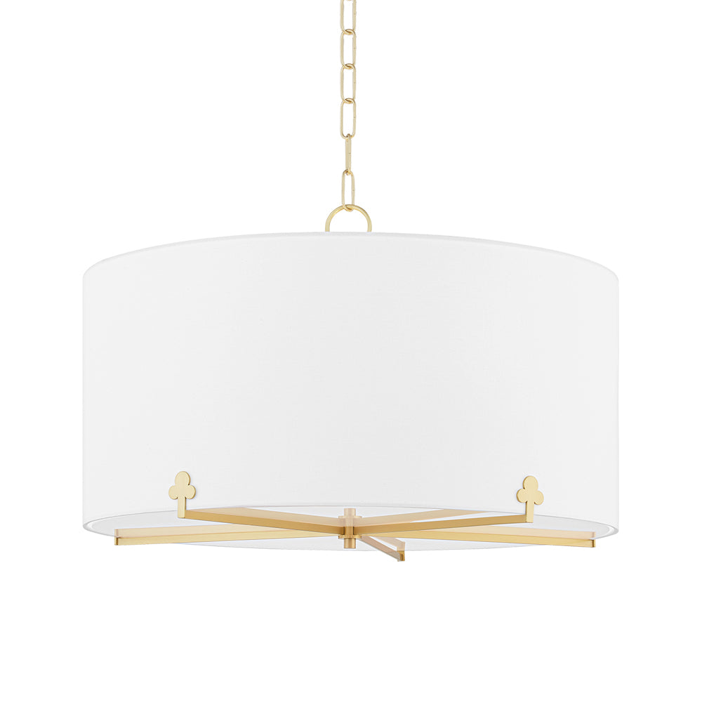 Darlene Chandelier in Aged Brass.