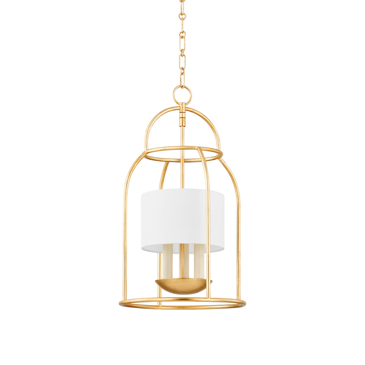 Delia Pendant Light in Vintage Gold Leaf (3-Light)