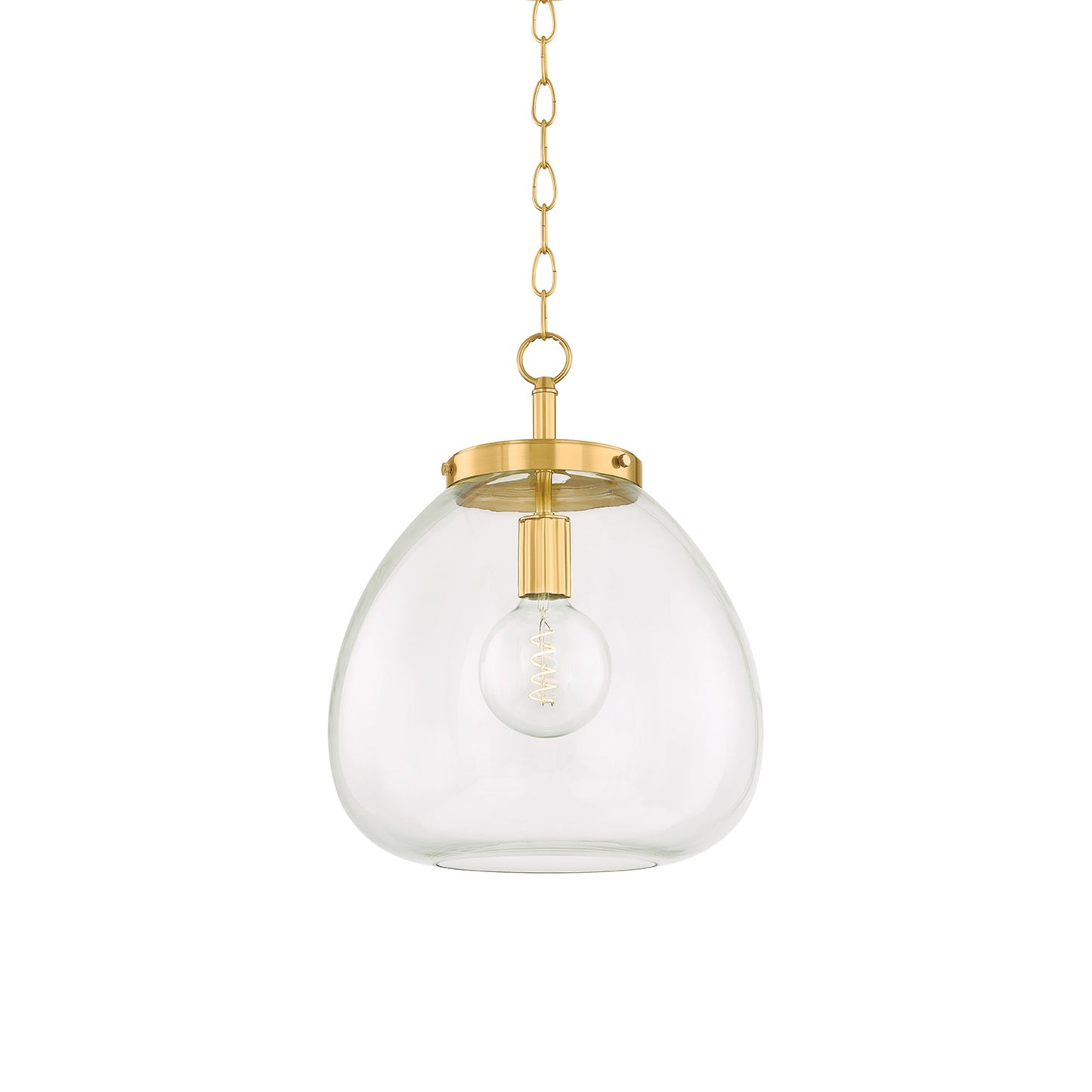 Della H997701 Pendant Light in Aged Brass (Large).
