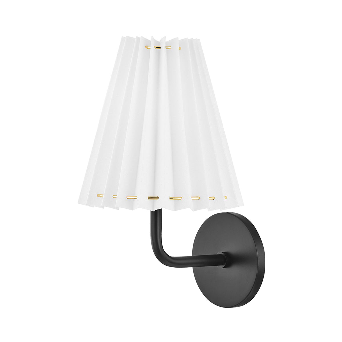 Demi 1-Light LED Wall Light in Soft Black.