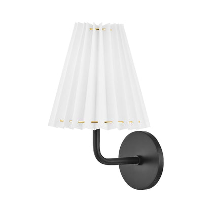 Demi 1-Light LED Wall Light in Soft Black.