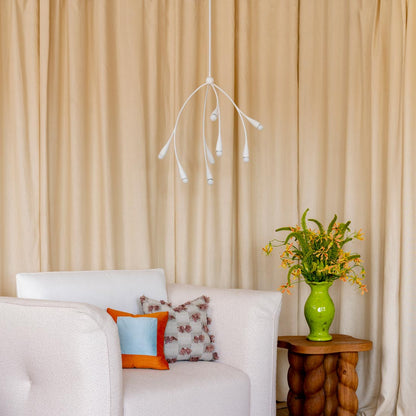 Elsa Chandelier in living room.