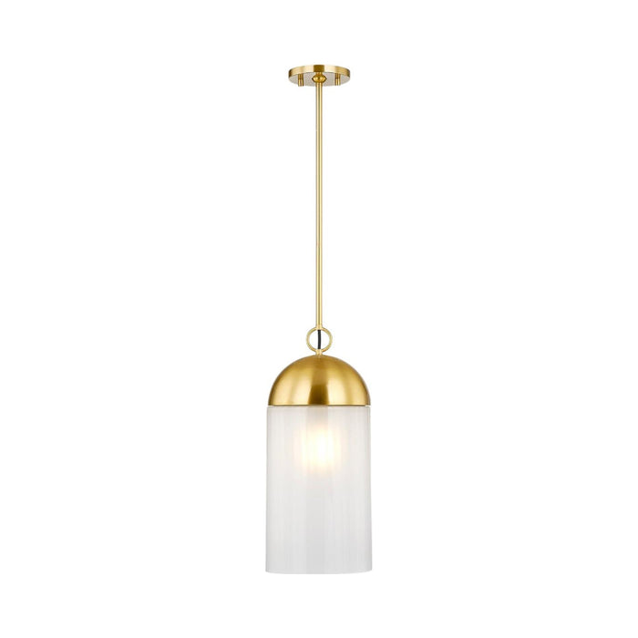 Emory Pendant Light in Aged Brass.
