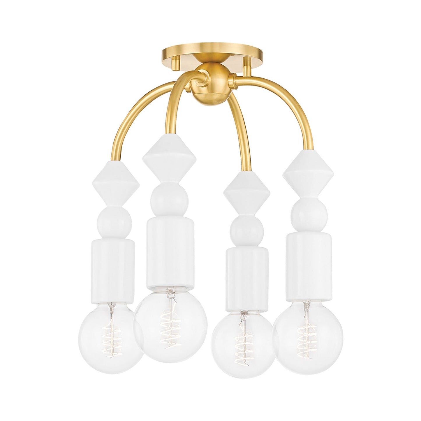 Flora Semi Flush Mount Ceiling Light.