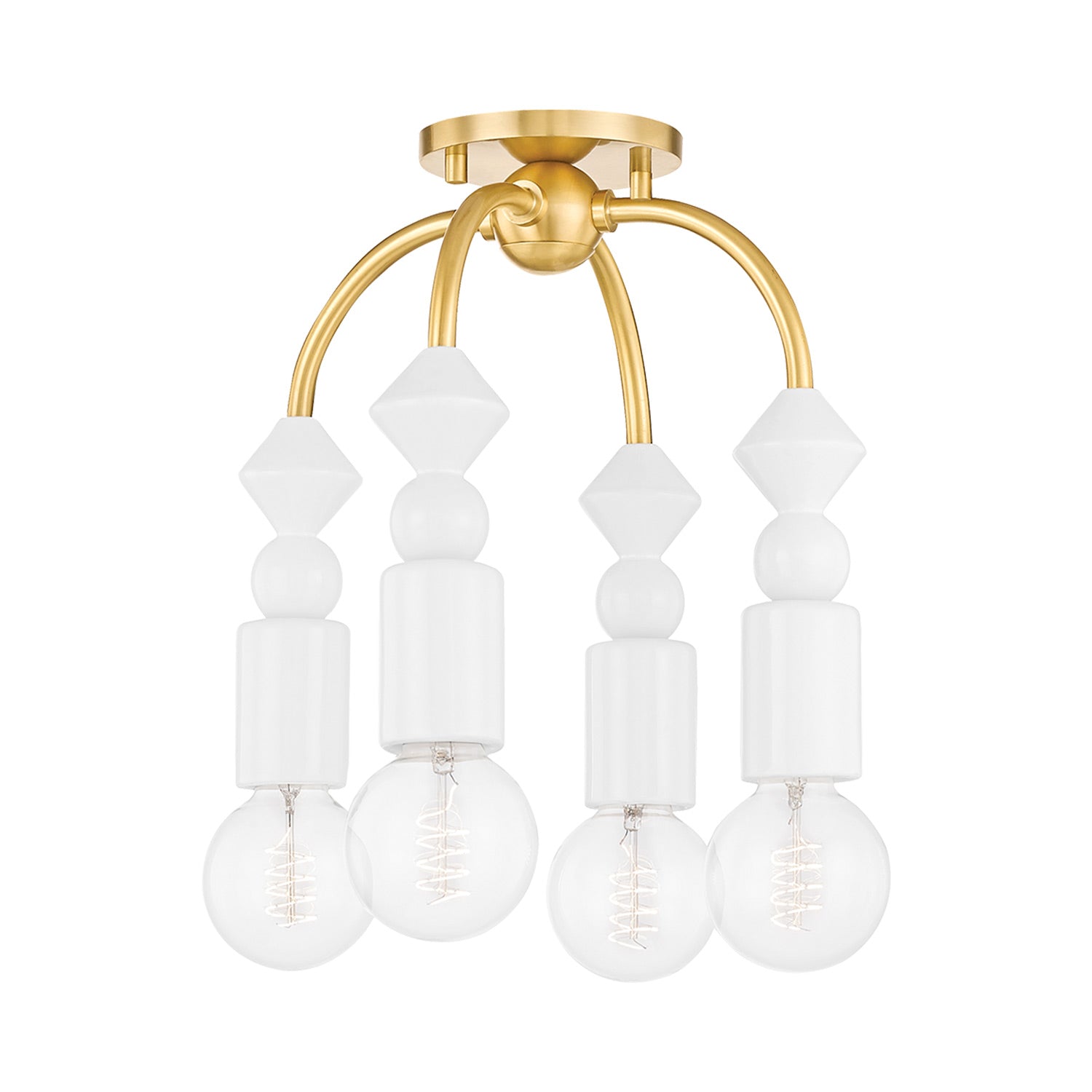 Flora Semi Flush Mount Ceiling Light.