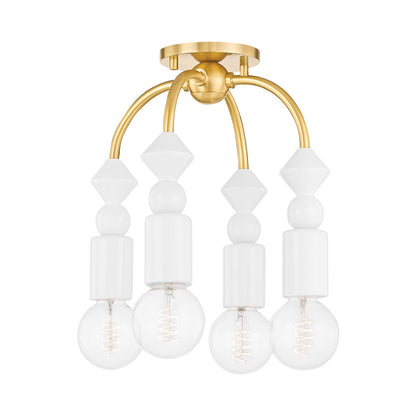 Flora Semi Flush Mount Ceiling Light.