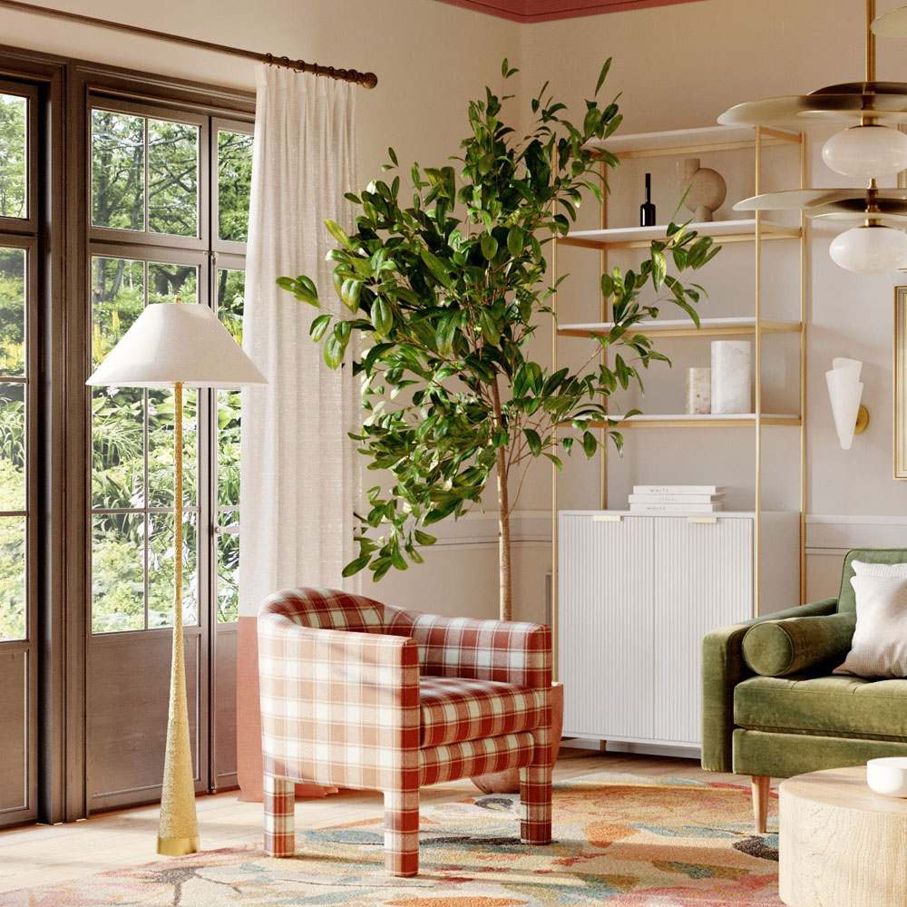 Indie Floor Lamp in living room.