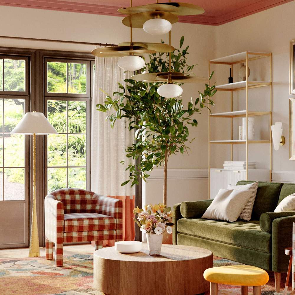 Indie Floor Lamp in living room.