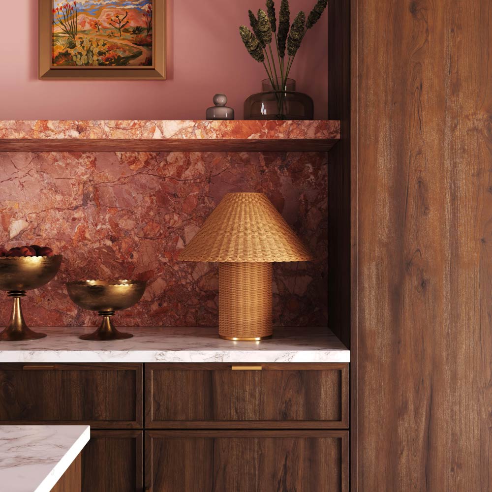 Jeanette Table Lamp in kitchen.