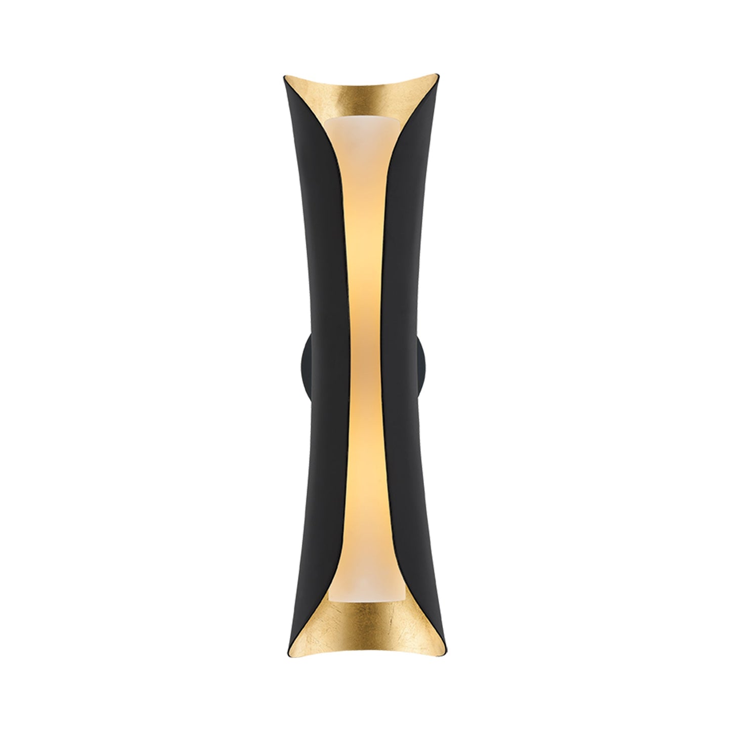 Josie Wall Light in Gold Leaf / Black (21-Inch).