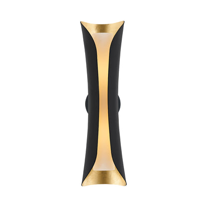 Josie Wall Light in Gold Leaf / Black (21-Inch).
