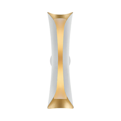 Josie Wall Light in Gold Leaf / White (21-Inch).