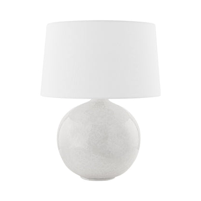 Karina Table Lamp in White Linen.