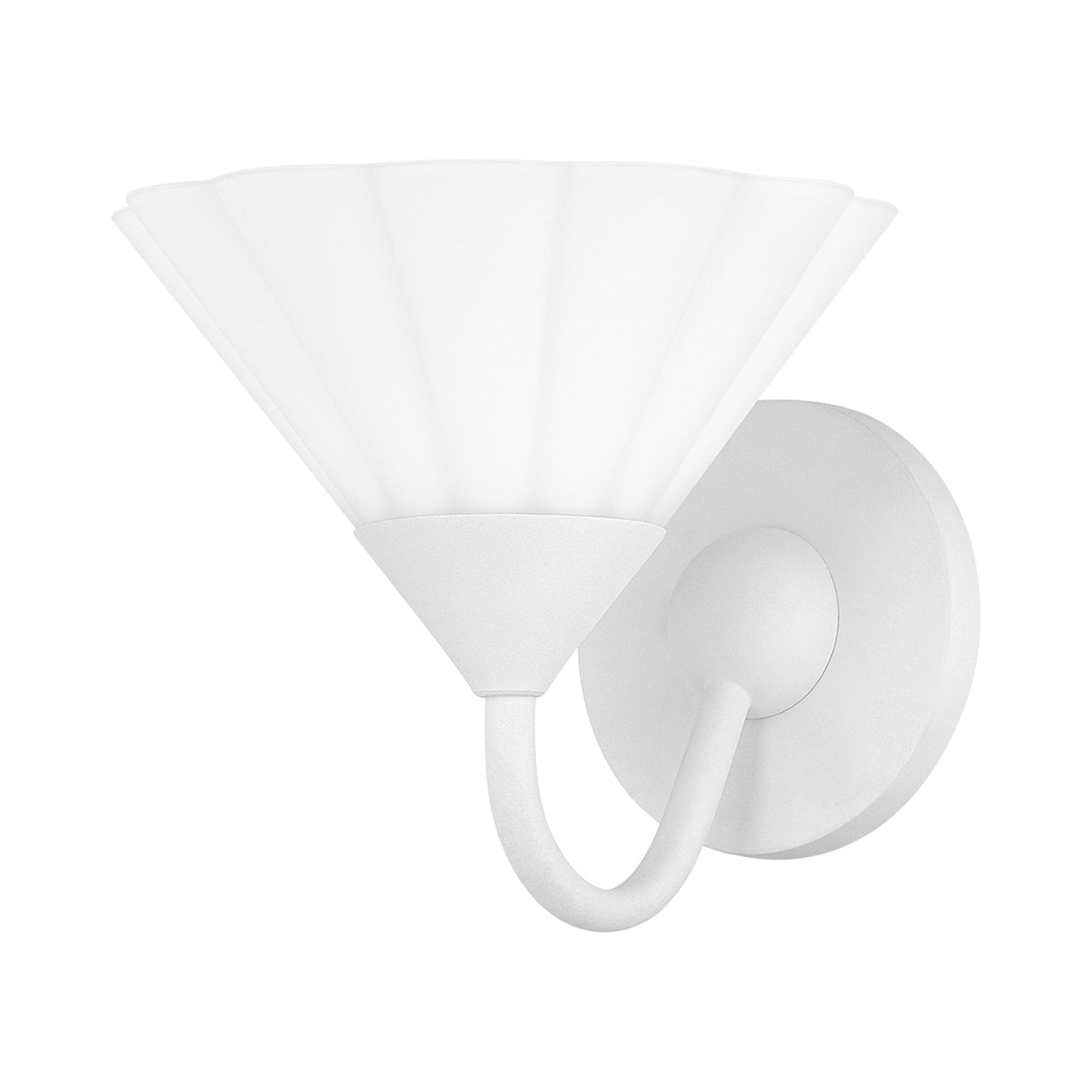 Kelsey Wall Light in Textured White.