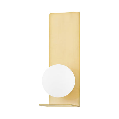 Lani Wall Light in Aged Brass.