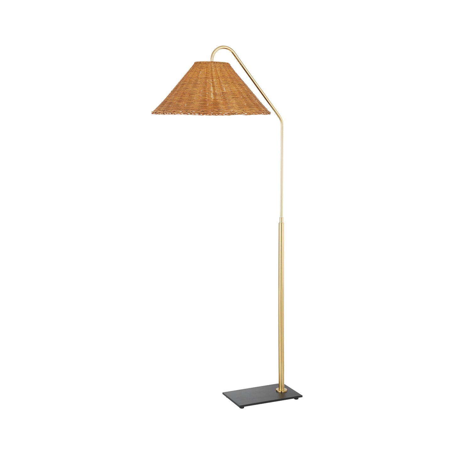 Lauren Floor Lamp in Rattan.