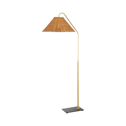 Lauren Floor Lamp in Rattan.