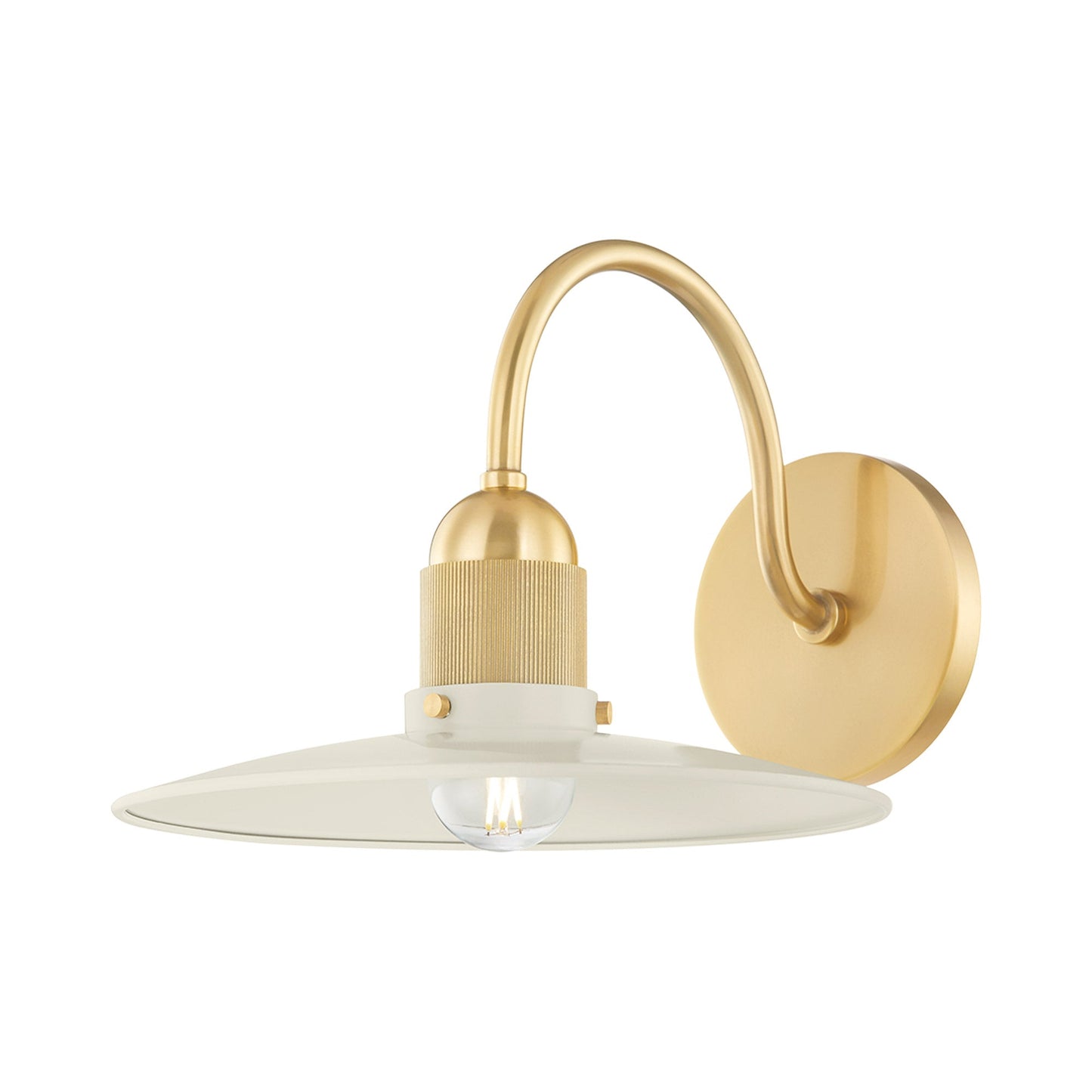 Leanna Wall Light in Soft Cream.