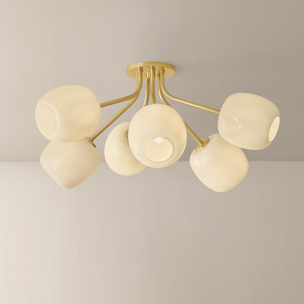 Lisette Semi Flush Mount Ceiling Light in Detail.