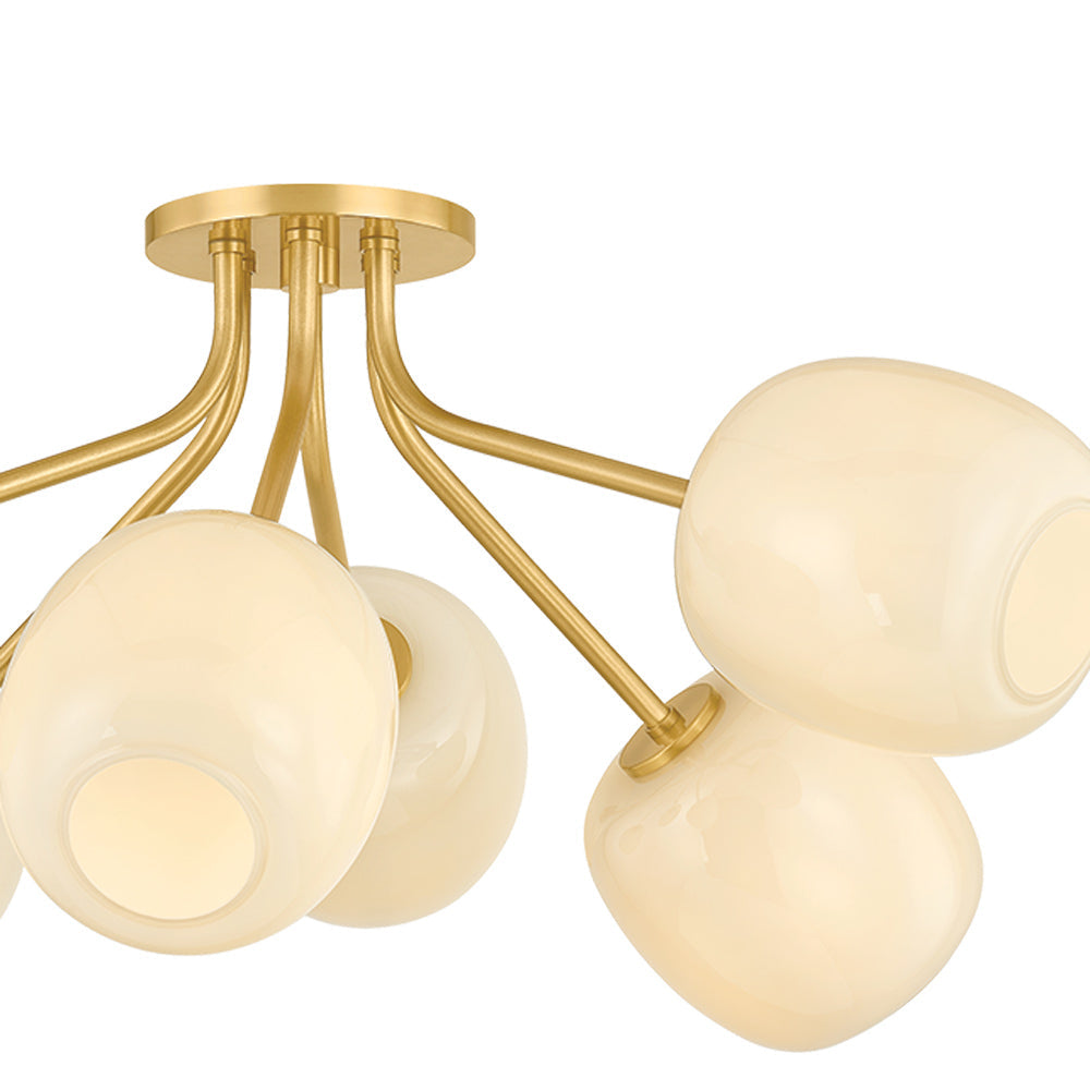 Lisette Semi Flush Mount Ceiling Light in Detail.