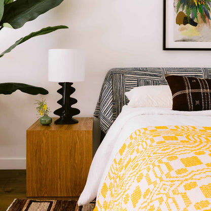 Liwa Table Lamp in bedroom.