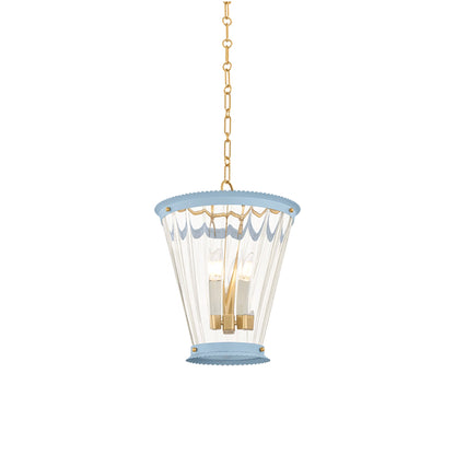 Lucretia Pendant Light in Arctic Blue.
