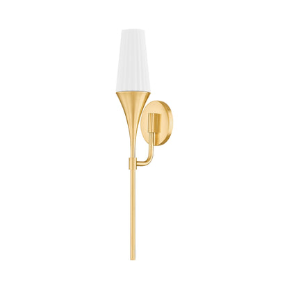 Luisa Wall Light in Aged Brass.