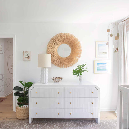 Maisie Ceramic Table Light in living room.